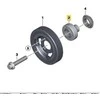 BMW MINI CABRIO R57 VIBRACIJOS SLOPINTUVAS ALKŪNINIO VELENO SKRIEMULIO STEBULĖ 11237537697 ORIGINALUS