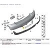 BMW Mini Cooper galinio centrinio žibinto apdailos detalė 51127260580 originali