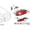 BMW "Mini Cooper JCW One F54 D S ALL4 SD Clubman" galinis kairės pusės žibintas originalus 63217475583