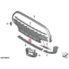 Bmw Mini Cooper Jcw One F55 Grotelės Bamperio Apdaila Originalus 51115A43C14