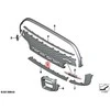 Bmw Mini Cooper Jcw One F55 Grotelės Bamperio Apdaila Originalus 51115A43C14
