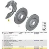 BMW Mini Cooper kairės pusės priekinis stabdžių dulkių skydelis NEW OEM 34116772549 originalus