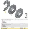 BMW Mini Cooper kairės pusės priekinis stabdžių dulkių skydelis NEW OEM 34116772549 originalus
