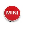 BMW MINI Cooper ratų centrinių dangtelių rinkinys 52 mm Čili raudonos spalvos originalus 36132354148