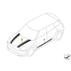 Bmw Mini Countryman F60 Priekinis Kairysis Dekoratyvinis Juostas Originalus 51147438495