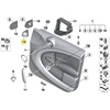 BMW MINI COUNTRYMAN R60 Dešinės Garsiakalbio Tweeter Dangtelis Harman 51339804690 Naujas Originalus