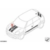 Bmw Mini Countryman R60 Variklio skyriaus dangčio apdailos juostelė Originali 51149813677