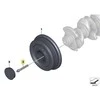 BMW MINI F F G SERIES CRANKSHAFT PULLEY TORX BOLT M10x1.5x65 11238585220 Originalus
