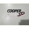 BMW MINI F54 F54 F55 F56 F57 F60 Juodas COOPER SD BAGAŽINĖS EMBLEMA 51142465244 ORIGINALUS