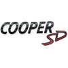 BMW MINI F54 F54 F55 F56 F57 F60 Juodas COOPER SD BAGAŽINĖS EMBLEMA 51142465244 ORIGINALUS