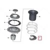 BMW MINI F55 F56 Žemutinė spyruoklės pagalvėlė originali 31336860789