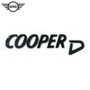 BMW MINI Juodas COOPER D BAGAŽINĖS EMBLEMA 51142465248 ORIGINALUS