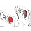BMW MINI-LANDSMANN F60 galinis dešinysis galinis žibintas originalus 63219477156