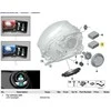 BMW MINI priekinių žibintų laikiklių rinkinys 63117383206 Originalus