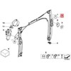BMW MINI R50 R52 Remonto rinkinys Langų pakėlėjas Originalus 51337177925