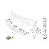 BMW Mini R50 R53 Cabrio R52 priekinio bamperio spoilerio aparatūros rinkinys originalus 51112311958