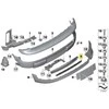 BMW MINI R55 galinio bamperio centrinės grotelės Originalus 51127260560