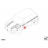 BMW MINI R55 R56 Kairio Durų Dekoratyvinės Juostelės Kairė Originalus 51147358179