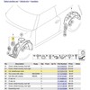 BMW MINI R55 R56 R57 R58 R59 Ratų arkos prieigos dangtelis originalus 51772751776
