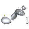 BMW MINI R55 veidrodėlio galinis dangtelis kairėje pusėje Originalus 51167207089