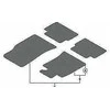 Bmw Mini R56 R55 R57 R58 R59 Grindų Kilimėliai Veliūras Siūlės Raudoni Originalus 51477324832