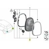 BMW MINI R60 galinis kairės pusės galinis žibintas Originalus 63219808149