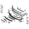 BMW MINI R60 priekinio bamperio centrinė viršutinė grotelė juoda originali 51119808100