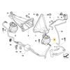 Bmw Motorlager Links 5 E60 E61 E63 E64 Originalus 22116774619