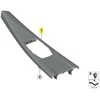 BMW NAUJA ORIGINALI 3 4 F30 F31 F32 F34 CENTRINĖ SATINO SIDABRO KONSOLES APDAILA RHD