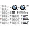 BMW NAUJA ORIGINALI 3 SERIJA F30 2011-2017 EMBLEMA ŽENKLAS ETIKETĖS STIKERIS 330i 7423787