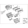 BMW NAUJA ORIGINALI 3 SERIJOS E46 PRIEKINĖS PELENINĖS ĮDĖKLAS CHROMO RHD 8259495