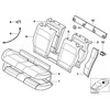 BMW NAUJA ORIGINALI 5 F11 TOURING 10-16 GALINĖS SĖDYNĖS JUODA ISOFIX MONTAVIMO KAPOTĖLIS 7267094