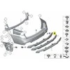 BMW NAUJA ORIGINALI 5 GRAN TURISMO M F07 LCI GALINĖS APATINĖS BAMPERIO JUODOS APDAILOS DANGTELIS