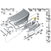 BMW NAUJA ORIGINALI 7 SERIJOS F01 F02 F04 BAGAŽINĖS DEKORATYVINĖ CHROMO JUOSTA 7217156