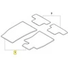 BMW Naujas OEM MINI R55 R56 R57 R58 R59 Juodas Grindų Kilimėlių Komplektas Priekyje LHD 7324823
