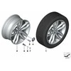 BMW Originalus 19\" Lengvojo lydinio ratlankis Dvigubas špindelis 424 9JX19 ET:48 36116851073