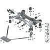 BMW originalus galinis ašies laikiklis kairysis stūmoklis 33326766053