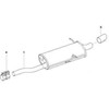 BMW Originalus Išmetimo Galinės Vamzdžio Antgalio Dangtelis Apdaila Chromas E46 18107500197