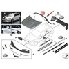 BMW Originalus M Performance Galinis Stogo Spoileris Sparnas Juodas Matinis Serija 1 51622211888