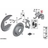 BMW Originalus MINI Cooper Jcw One F55 F56 F57 D S STABDŽIŲ KALIPERIO KORPUSAS 34216865656
