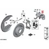 BMW Originalus MINI Cooper Jcw One F55 F56 F57 D S STABDŽIŲ KALIPERIO KORPUSAS 34216865656