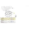 BMW pavarų dėžės alyvos bakelis su tarpine 24117581605 Originalus