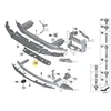 BMW priekinio bamperio skersinė laikančioji juosta 51747359788 Originali