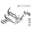 BMW Priekinis Bamperio Galinio Šviesos Purtuvo Dangtelis X1 F48 11 2014 07 2019 Originalus 51117453705