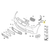 Bmw Priekinis Bamperio Šoninis Vedėjas E90 E92 E93 Originalus 51117900762