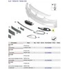 BMW priekinis bamperis kairėje atidaryta grotelė GRILLE SPORT 51117432615 originalus