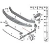 BMW Priekinis Bumperio Apatinis Kairysis Adapteris F45 F46 F48 F54 F60 Originalus 51117301603
