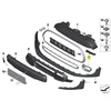 BMW Priekinis Bumperio Finišeris Oro Lens Cover Kairysis MINI F56 F55 Originalus 51117340747