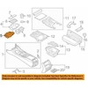 BMW Priekinis Centro Konsolės Skyrelis 5 G30 F90 M5 G31 G32 Originalus 51166833816