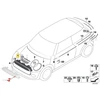 BMW Priekinis Dekoratyvinis Grilis F56 F55 F57 51137335530 Originalus